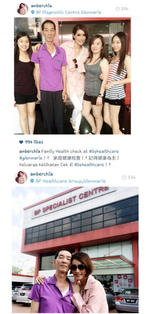 Malaysia’s Top Model Ms. Amber Chia visited BP Diagnostic Centre Glenmarie for Regular Health Check