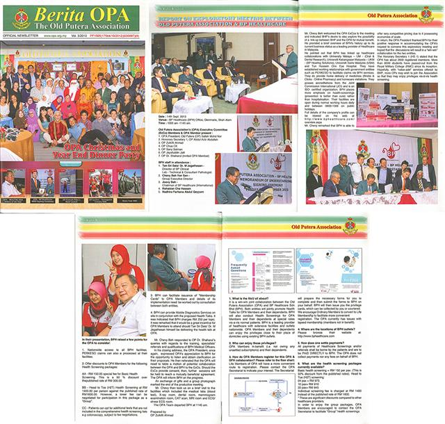 Berita OPA for MOU between BP Healthcare Group