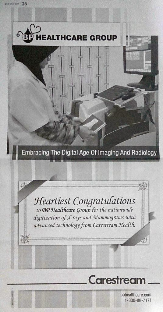 Congratulations From Carestream Health