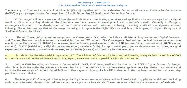 Invitation to Dato’ Chevy Beh to be the Speaker in KL Converge Event