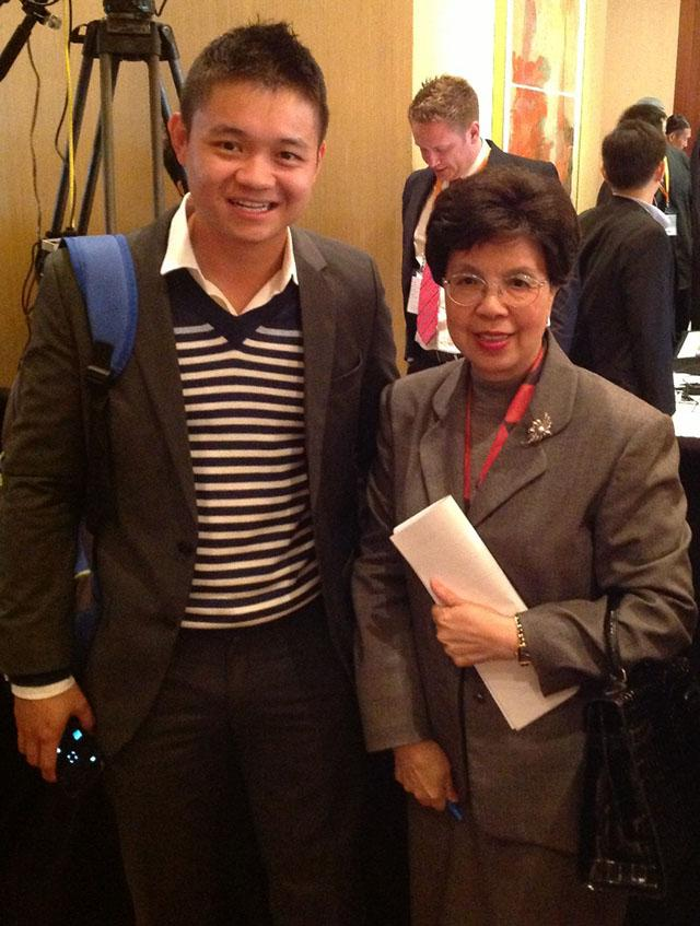 Joevy Beh With Dr Margaret Chan